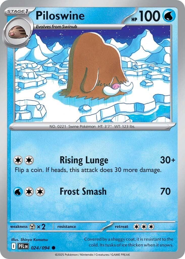 Piloswine (024/094) [Mega Evolution: Phantasmal Flames]