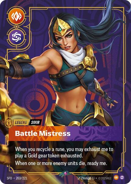 Sivir - Battle Mistress (203/221) [Spiritforged]