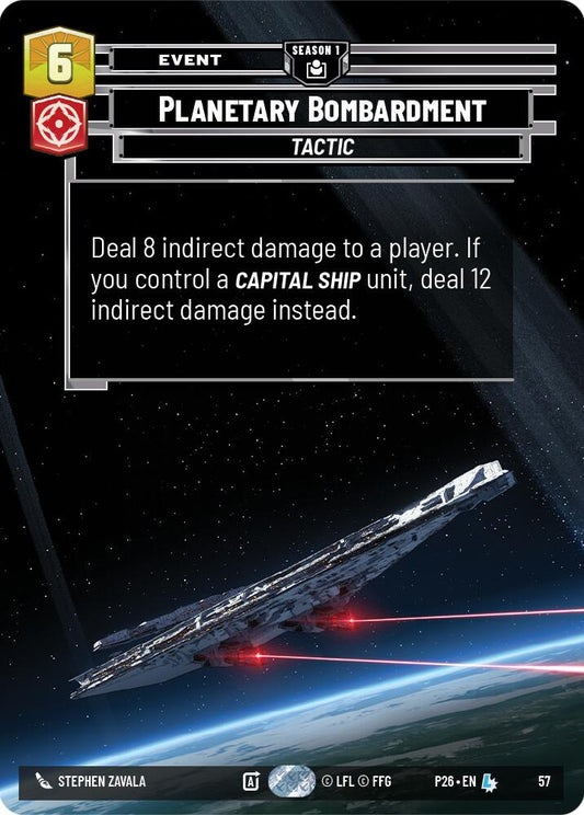 Planetary Bombardment (57) (57) [Sector and Regional Promos: Season 1]
