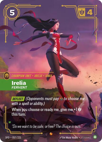 Irelia - Fervent (057/221) [Spiritforged]