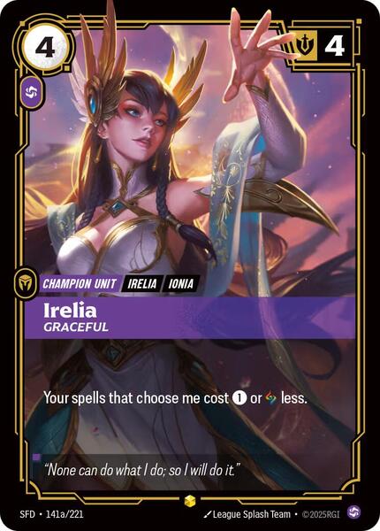 Irelia - Graceful (Alternate Art) (141a/221) [Spiritforged]