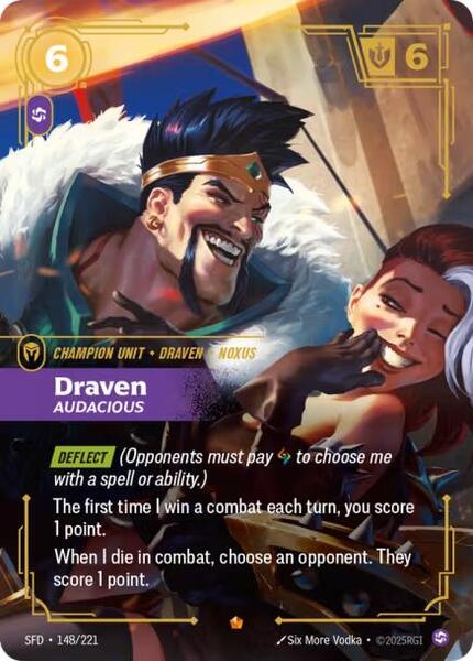 Draven - Audacious (148/221) [Spiritforged]