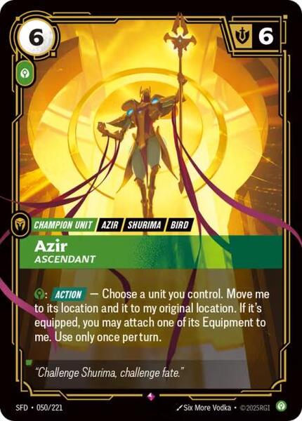 Azir - Ascendant (050/221) [Spiritforged]