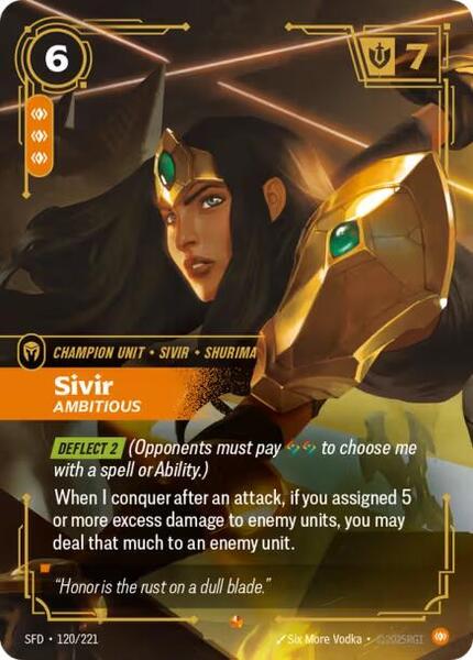 Sivir - Ambitious (120/221) [Spiritforged]