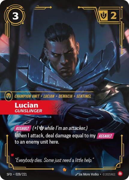 Lucian - Gunslinger (028/221) [Spiritforged]