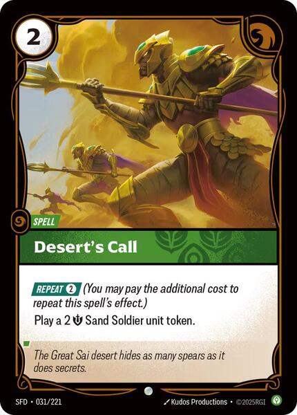 Desert's Call (031/221) [Spiritforged]