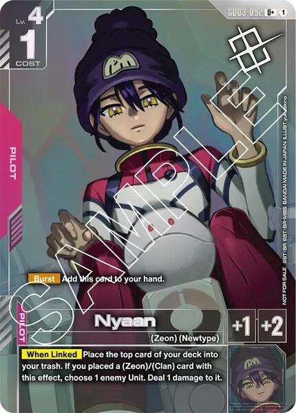 Nyaan (Store Tournament Winner Pack 03) (092) [Gundam Promotional Cards]