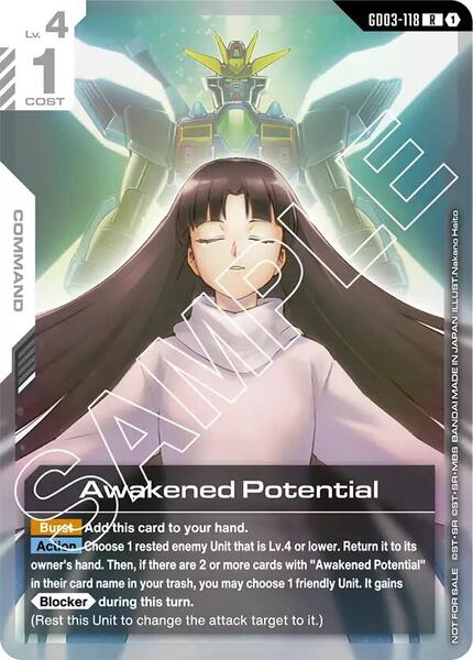 Awakened Potential (Store Tournament Participant Pack 03) (118) [Gundam Promotional Cards]