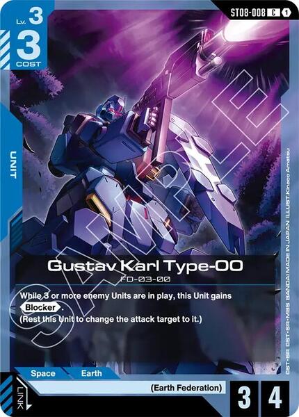 Gustav Karl Type-00 (008) [Starter Deck 08: Flash of Radiance]