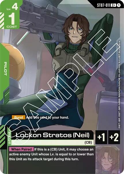 Lockon Stratos (Neil) (C+) (011) [Starter Deck 07: Celestial Drive]