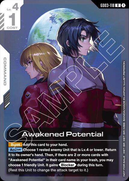 Awakened Potential (Newtype Challenge 2026 Mission 1) (118) [Gundam Promotional Cards]