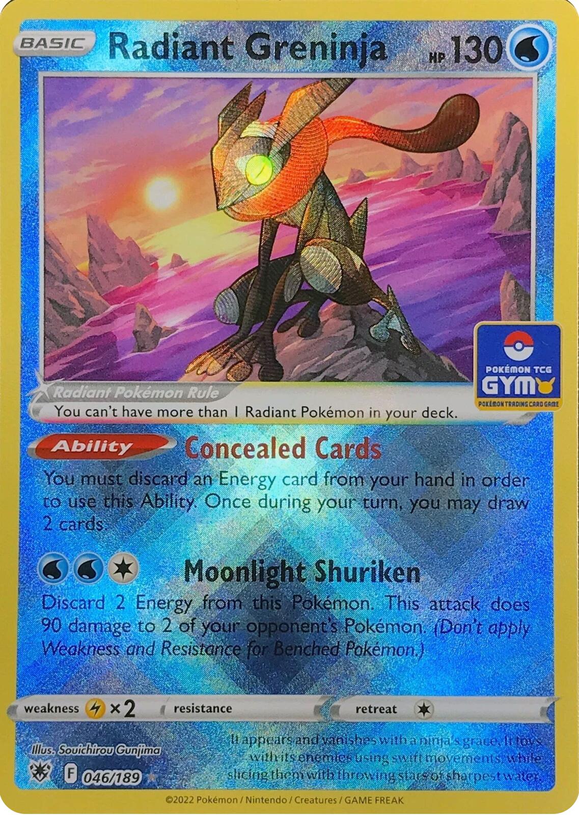 Radiant Greninja (046/189) (Southeast Asia Exclusive) [League & Championship Cards]