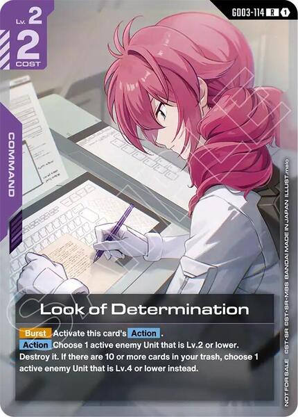 Look of Determination (Newtype Challenge 2026 Mission 2) (114) [Gundam Promotional Cards]