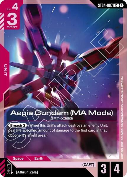 Aegis Gundam (MA Mode) (007) [Starter Deck 09: Destiny Ignition]