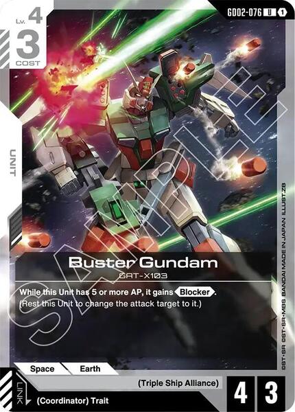 Buster Gundam (076) [Starter Deck 09: Destiny Ignition]