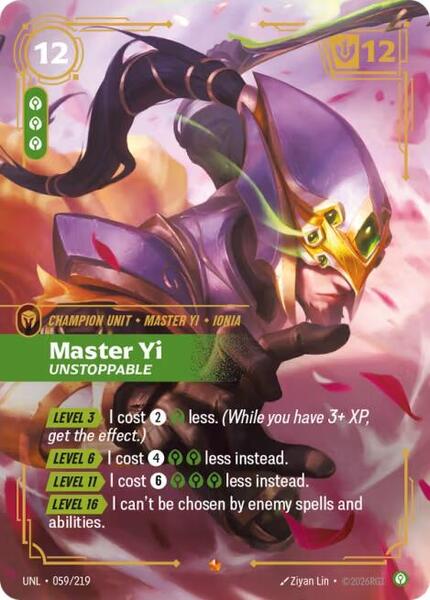 Master Yi - Unstoppable (059/219) [Unleashed]