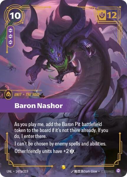 Baron Nashor (Alternate Art) (147a/219) [Unleashed]