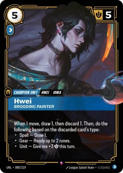 Hwei - Brooding Painter (080/219) [Unleashed]