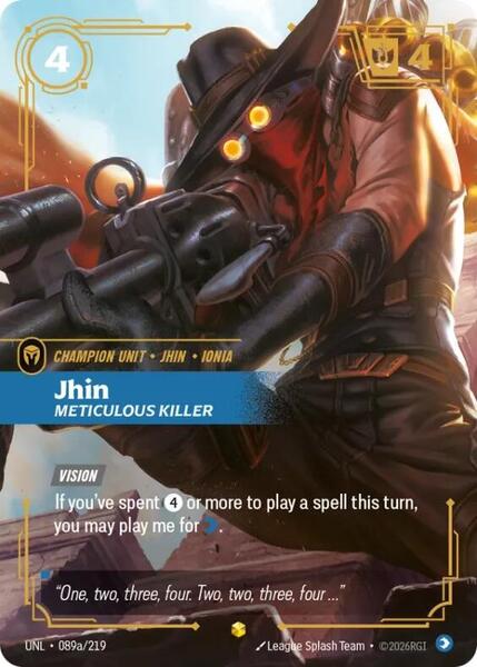 Jhin - Meticulous Killer (Alternate Art) (089a/219) [Unleashed]