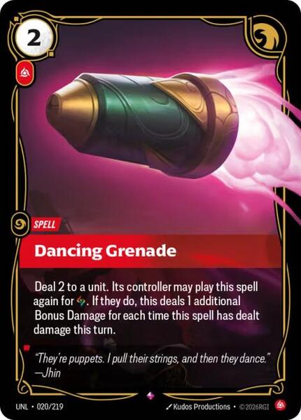Dancing Grenade (020/219) [Unleashed]