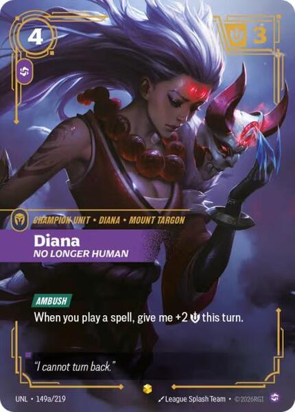 Diana - No Longer Human (Alternate Art) (149a/219) [Unleashed]