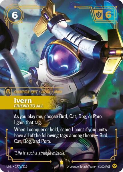 Ivern - Friend to All (Alternate Art) (177a/219) [Unleashed]