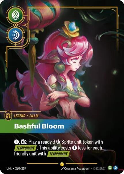 Lillia - Bashful Bloom (Overnumbered) (230/219) [Unleashed]