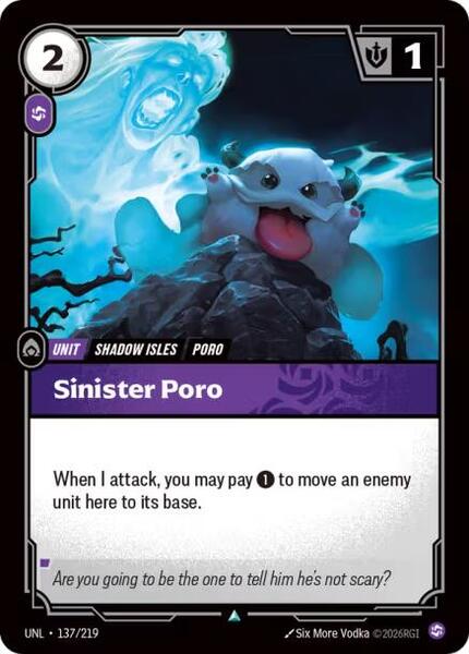 Sinister Poro (137/219) [Unleashed]