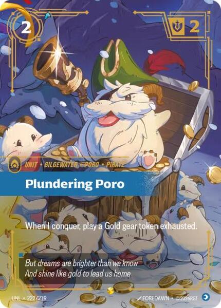 Plundering Poro (Overnumbered) (222/219) [Unleashed]