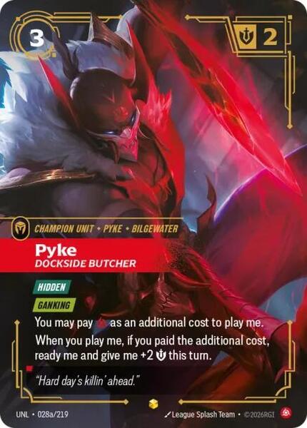 Pyke - Dockside Butcher (Alternate Art) (028a/219) [Unleashed]