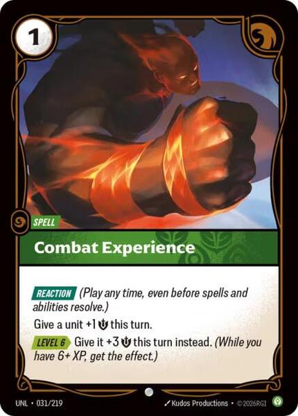 Combat Experience (031/219) [Unleashed]