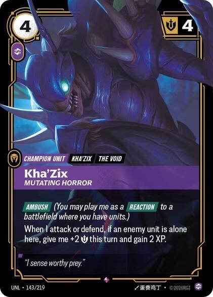 Kha'Zix - Mutating Horror (143/219) [Unleashed]