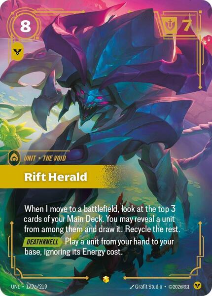 Rift Herald (Alternate Art) (179a/219) [Unleashed]