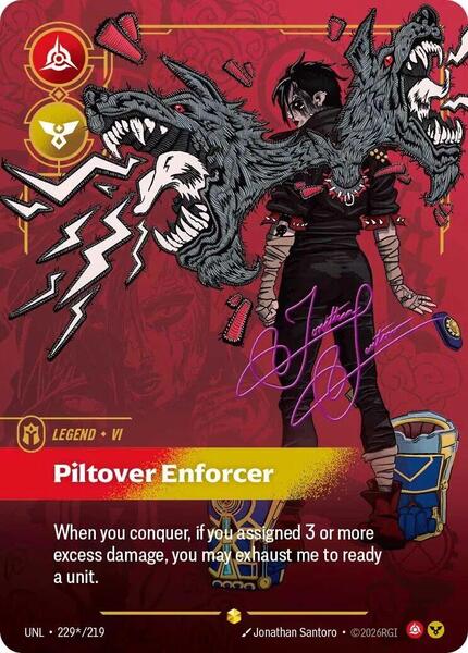 Vi - Piltover Enforcer (Signature) (229*/219) [Unleashed]