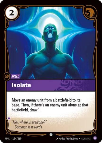 Isolate (124/219) [Unleashed]