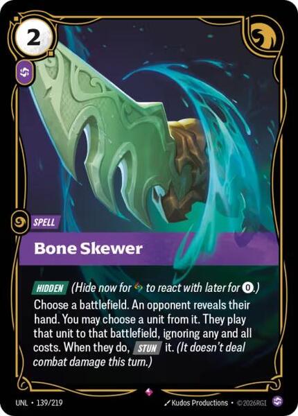 Bone Skewer (139/219) [Unleashed]