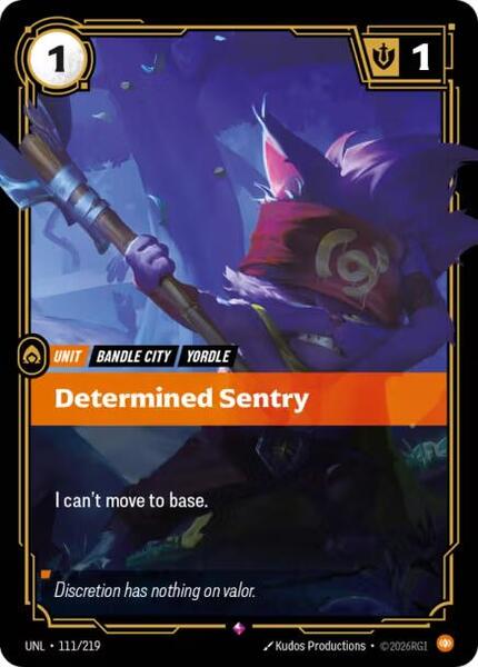 Determined Sentry (111/219) [Unleashed]