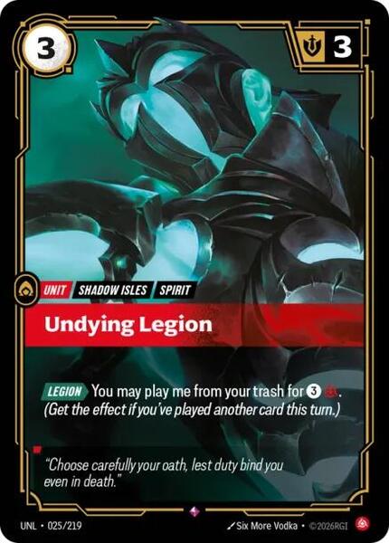 Undying Legion (025/219) [Unleashed]