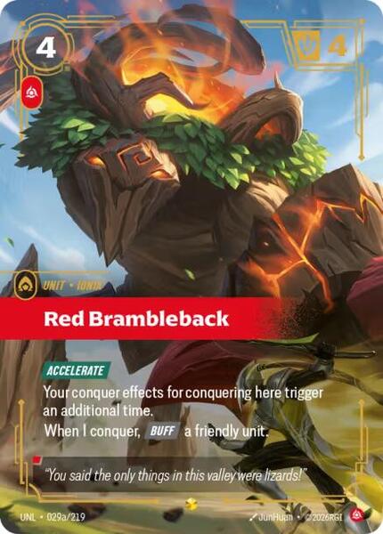 Red Brambleback (Alternate Art) (029a/219) [Unleashed]