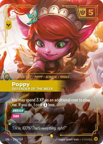 Poppy - Defender of the Meek (Alternate Art) (178a/219) [Unleashed]