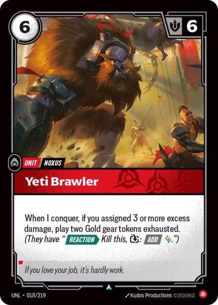 Yeti Brawler (018/219) [Unleashed]