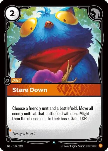Stare Down (107/219) [Unleashed]