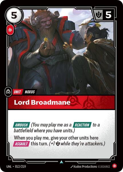 Lord Broadmane (012/219) [Unleashed]
