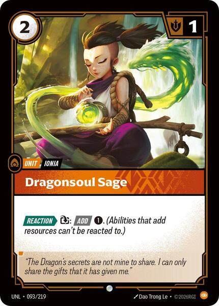Dragonsoul Sage (093/219) [Unleashed]
