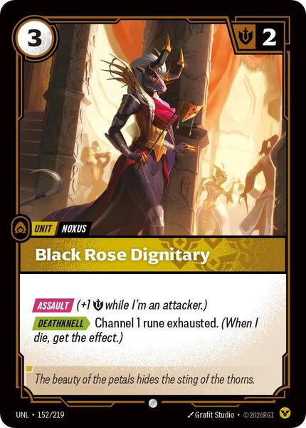 Black Rose Dignitary (152/219) [Unleashed]