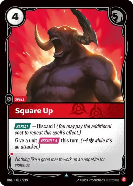 Square Up (017/219) [Unleashed]