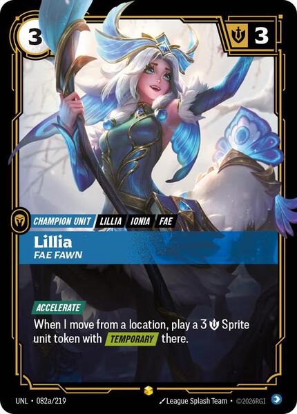 Lillia - Fae Fawn (Alternate Art) (082a/219) [Unleashed]
