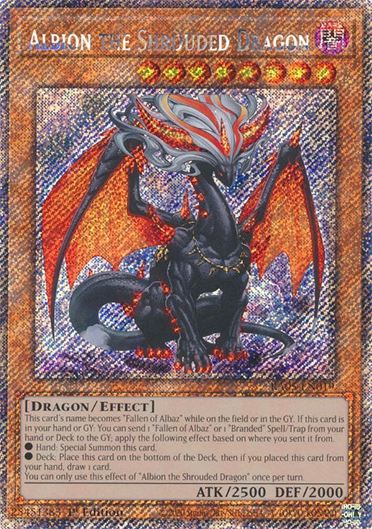 Albion the Shrouded Dragon (Platinum Secret Rare) [RA05-EN019] Platinum Secret Rare