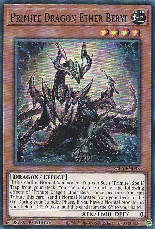 Primite Dragon Ether Beryl [RA05-EN033] Super Rare