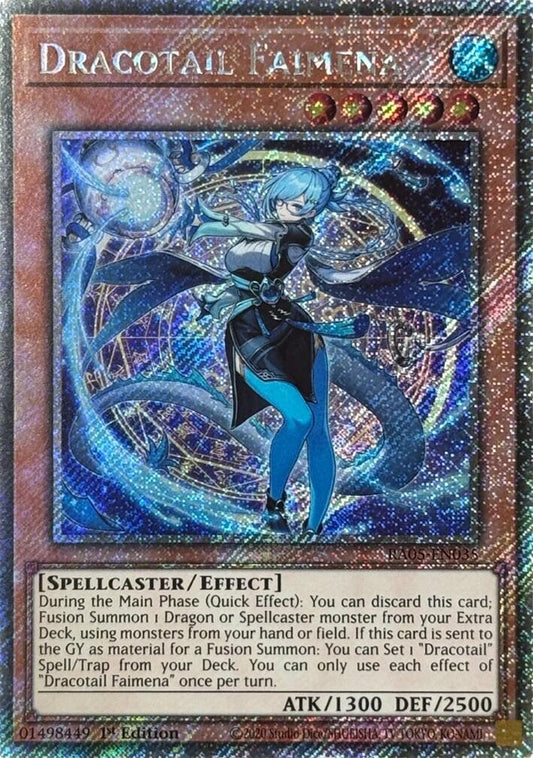 Dracotail Faimena (Platinum Secret Rare) [RA05-EN035] Platinum Secret Rare